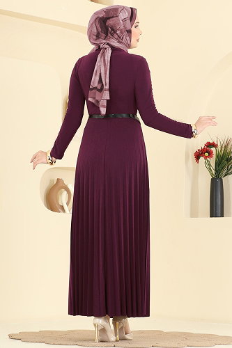 moda selvim الفستان توتي فاتح 2025MP806 - Thumbnail