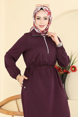 moda selvim الفستان توتي 2029FON792 - Thumbnail