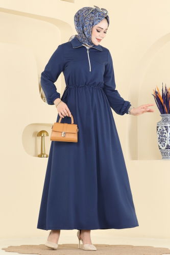 F.O.N. - Dress 2029FON792 Navy Blue