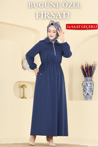F.O.N. - Dress 2029FON792 Navy Blue
