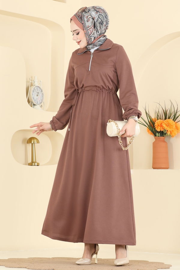 Modaselvim Dress Dress 2029FON792 Powder Vision