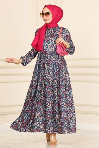 K.T.R. - Dress 2029KTR750 Navy Blue