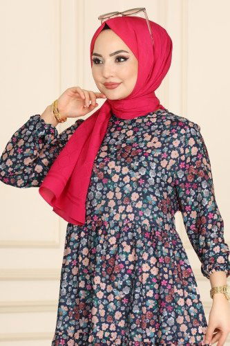moda selvim 2029KTR750 كحلي - Thumbnail