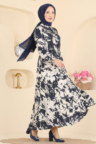 N.Z.R.K. - Dress 202NZRK1200 Navy Blue