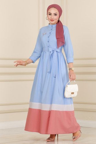K.T.R. - Dress 2035KTR750 Ice Blue