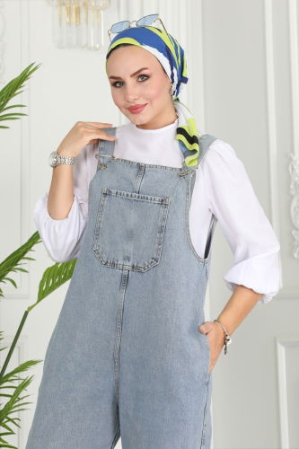 moda selvim DRESS 20392ETT926 Light Denim - Thumbnail