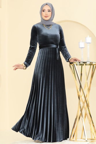 M.E.Y. - Dress 2047MEY846 Anthracite