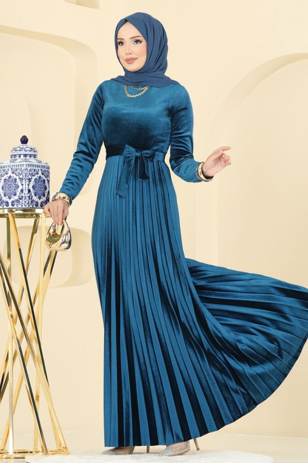 Modaselvim Dress Dress 2047MEY846 Petroleum