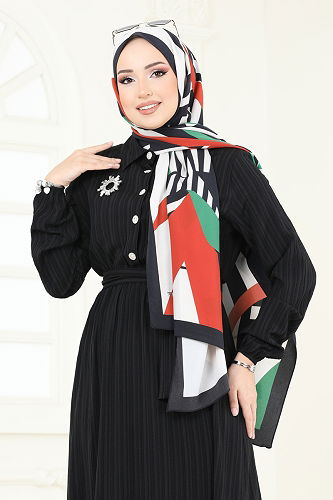 moda selvim Dress 2065PM271 Black - Thumbnail