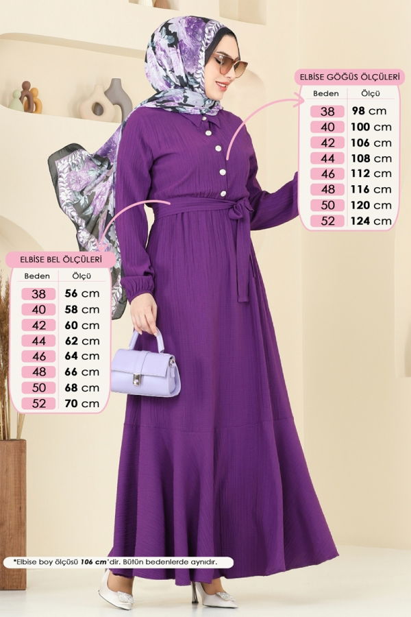 Modaselvim NET 20%+20% DISCOUNT IN THE CARD Dress 2065PM271 Purple