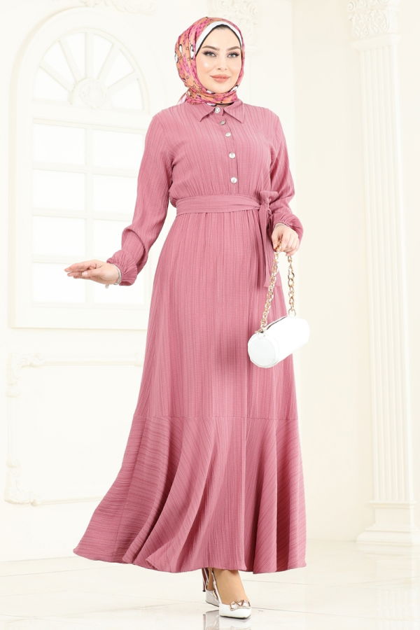 Modaselvim NET 20%+20% DISCOUNT IN THE CARD Dress 2065PM271 Rose Dried