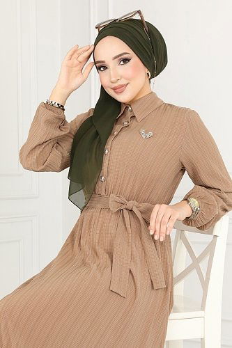 moda selvim Dress 2065PM271 Vision - Thumbnail