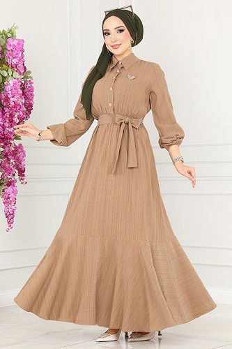 moda selvim Dress 2065PM271 Vision - Thumbnail