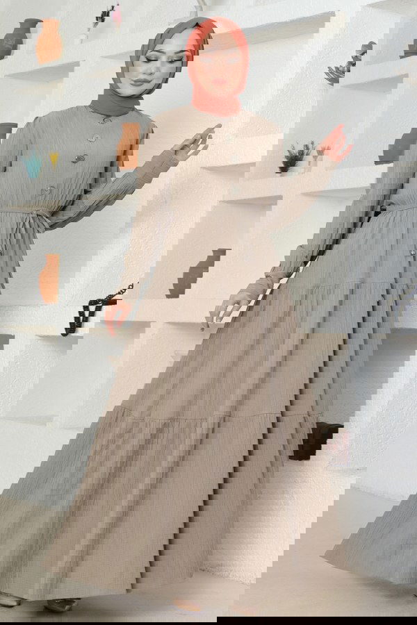 Modaselvim NET 20%+20% DISCOUNT IN THE CARD Dress 2083PM271 Stone