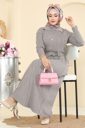 T.P.K. - الفستان رمادي فاتح 211440TPK1167