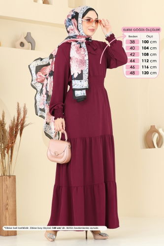 A.S.N. - Dress 217ASN888 Burgundy