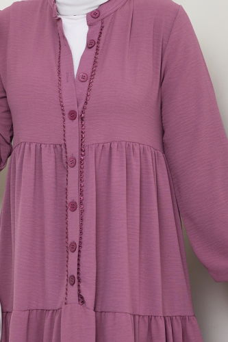 moda selvim Dress 2196MP806 Dark Rose Dusky - Thumbnail