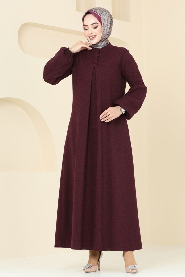 Dress 22014UKB139 Burgundy - 2