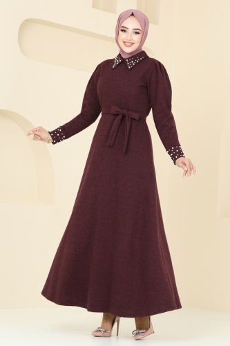 U.K.B. - Dress 22016UKB139 Burgundy