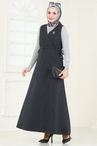 U.K.B. - DRESS 22017UKB139 Anthracite