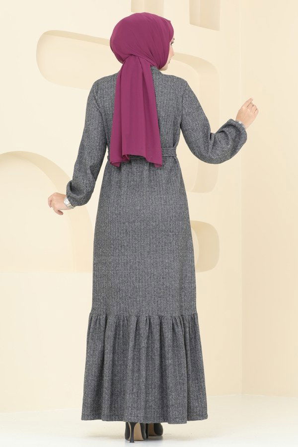 Dress 22019UKB139 Gray - 4