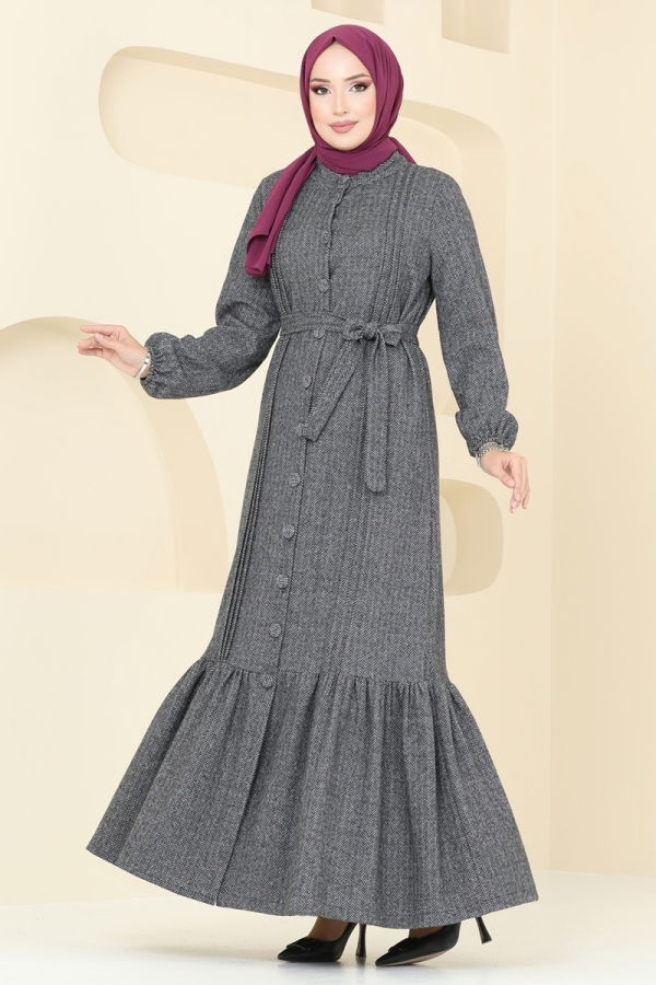 Dress 22019UKB139 Gray - 1