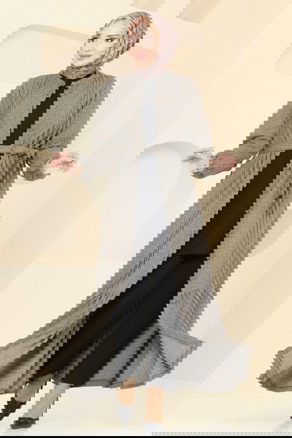 Modaselvim خصم صافٍ20%+20% في سلة التسوق الفستان بيج 22019UKB139