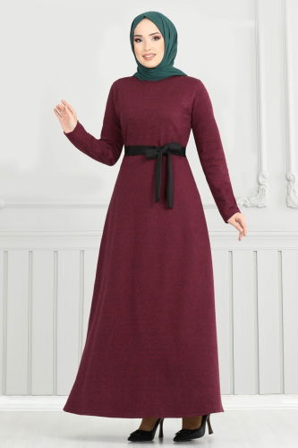 Dress 22033UKB139 Burgundy - 2