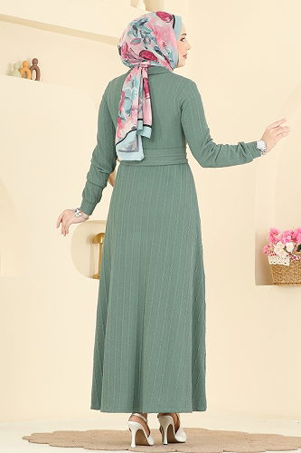 moda selvim Dress 220BO429 Mint - Thumbnail