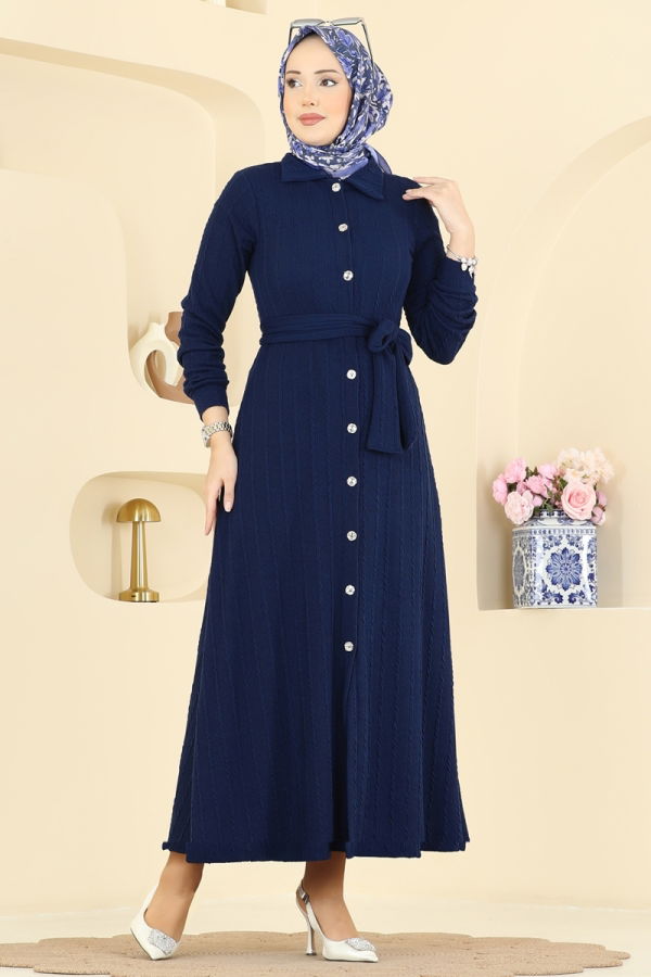 Modaselvim Dress Dress 220BO429 Navy Blue