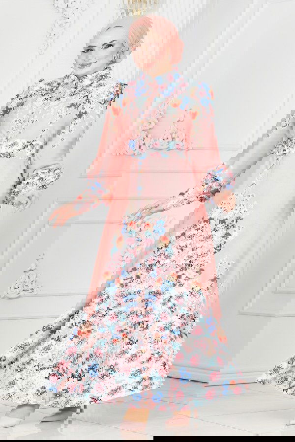 Modaselvim %30 DISCOUNT Dress 22144JNF844 Powder