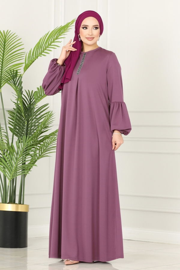 Dress 221DVL817 Dark Lilac - 1