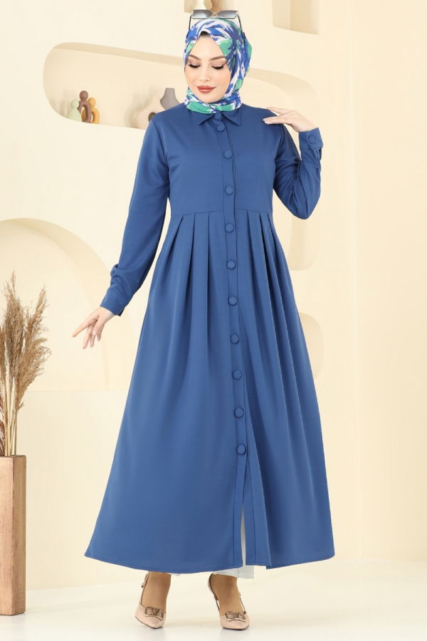 Modaselvim New Season Discount Dress 23008UKB139 Indigo