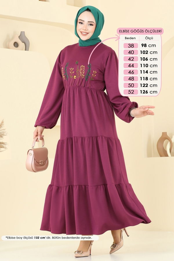 Modaselvim Grand Final Discount Dress 23010UKB139 Dark Rose Dusky