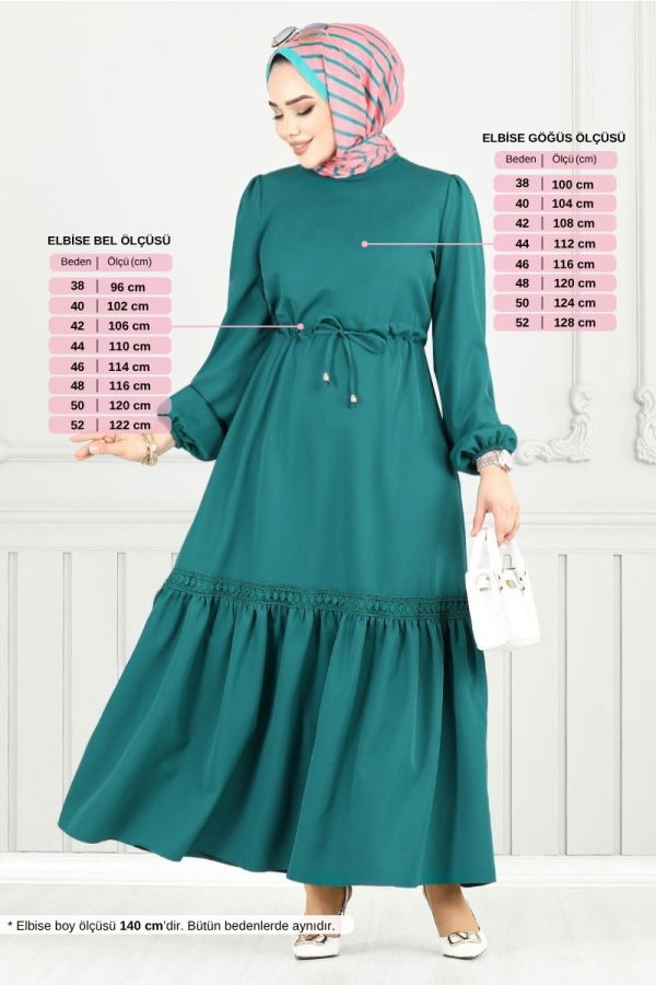 Modaselvim NET 20%+20% DISCOUNT IN THE CARD Dress 23011UKB929-M Light Petroleum