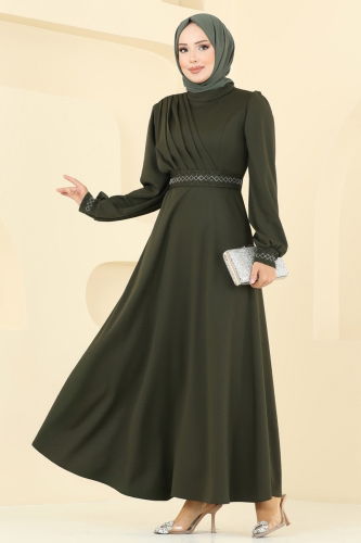 U.K.B. - Dress 23030UKB139 Khaki