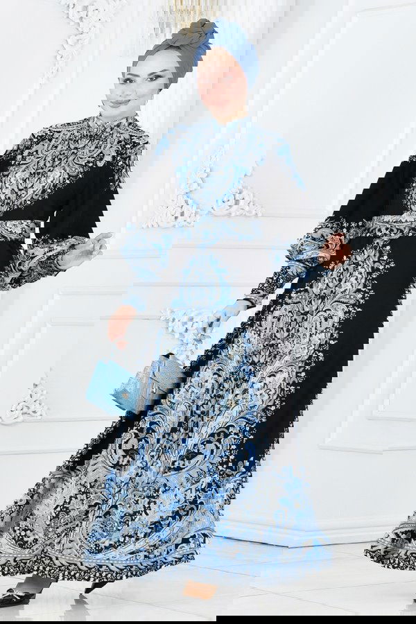 Modaselvim Dress Dress 23103JNF844 Black&Blue