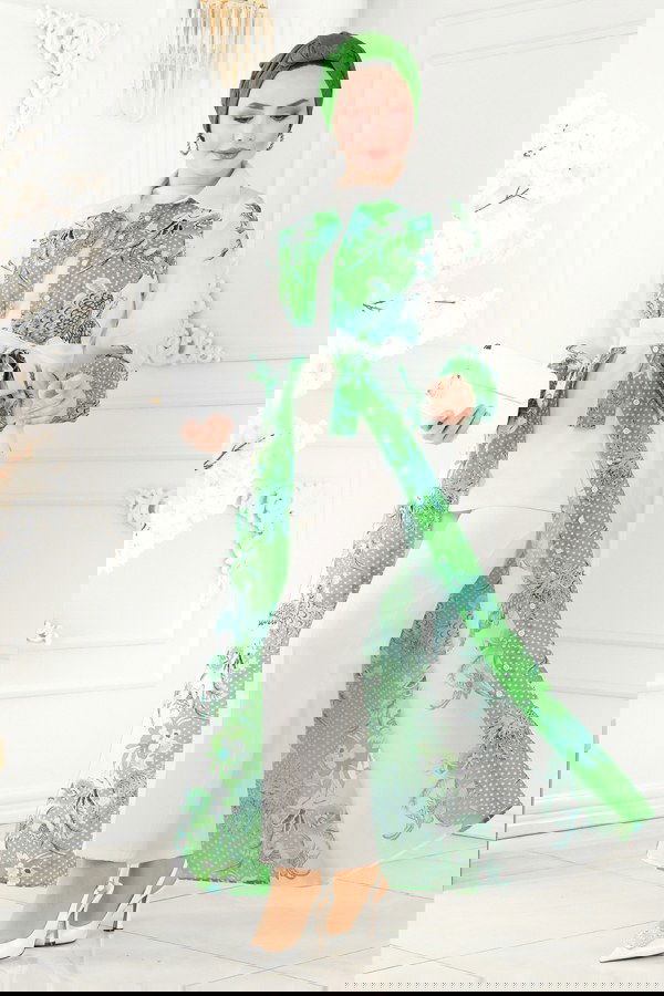 Modaselvim NET 20%+20% DISCOUNT IN THE CARD Dress 23119JNF844 Benetton Green