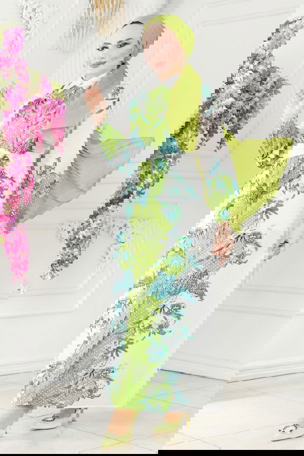 Modaselvim NET 20%+20% DISCOUNT IN THE CARD Dress 23119JNF844 Green