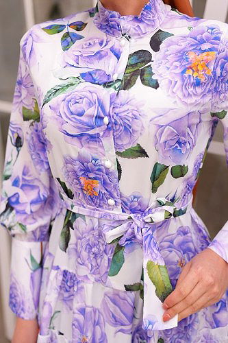 moda selvim الفستان ليلكي 23120JNF844 - Thumbnail