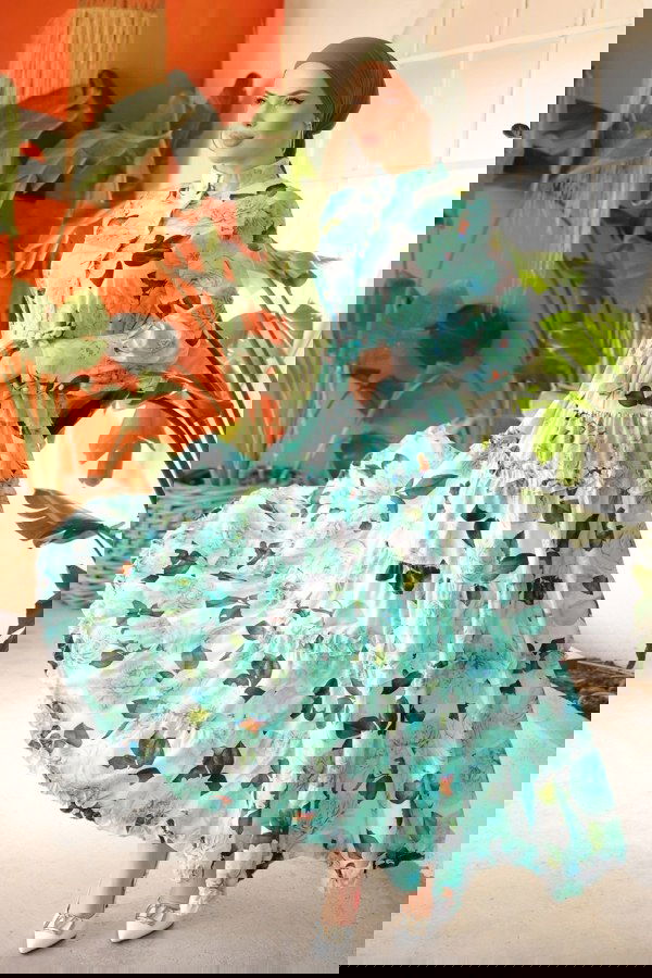 Modaselvim NET 20%+20% DISCOUNT IN THE CARD Dress 23120JNF844 Mint