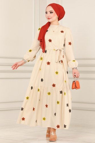 moda selvim 2340SVT808 نمط2 فستان - Thumbnail