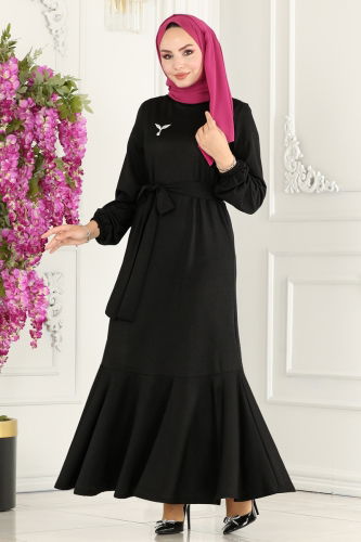 D.V.L. - DRESS 234DVL817 Flat Black