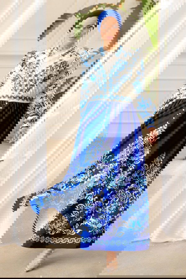 Modaselvim NET 20%+20% DISCOUNT IN THE CARD Dress 2392JNF844 Saxe