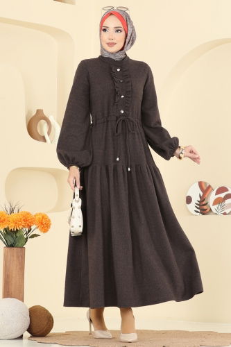 U.K.B. - الفستان بني 24004UKB139