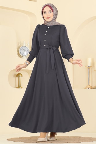 U.K.B. - Dress 24007UKB139 Anthracite