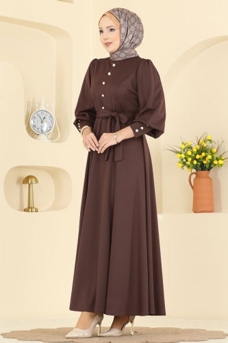 U.K.B. - Dress 24007UKB139 Brown