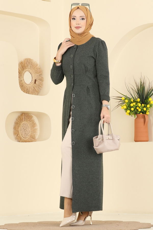 Modaselvim Dress Dress 24008UKB139 Khaki