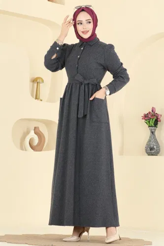U.K.B. - Dress 24012UKB139 Anthracite