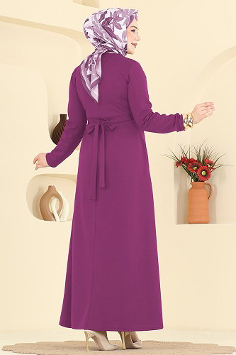 moda selvim الفستان توتي 24030UKB139 - Thumbnail